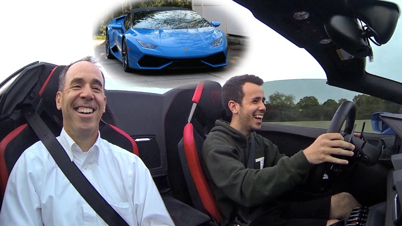 Taking My Dad for a Ride in a Lamborghini!