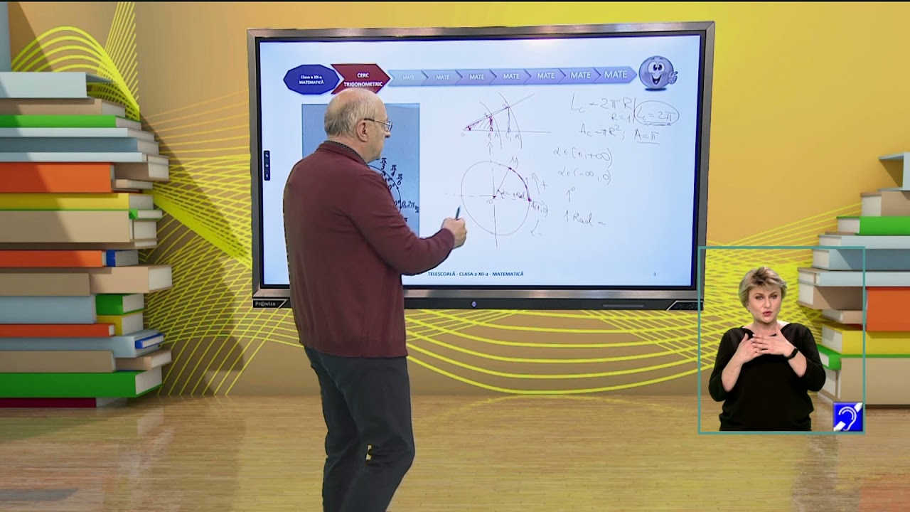 TeleŞcoala: Matematică clasa a XII-a – Cercul trigonometric (@TVR2)