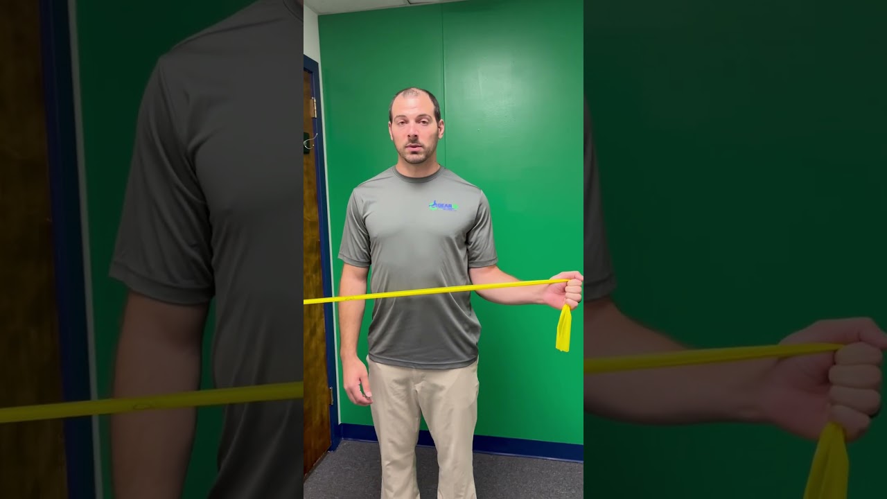 Shoulder External Rotation with Resistance Band (for shoulder / rotator cuff strengthening