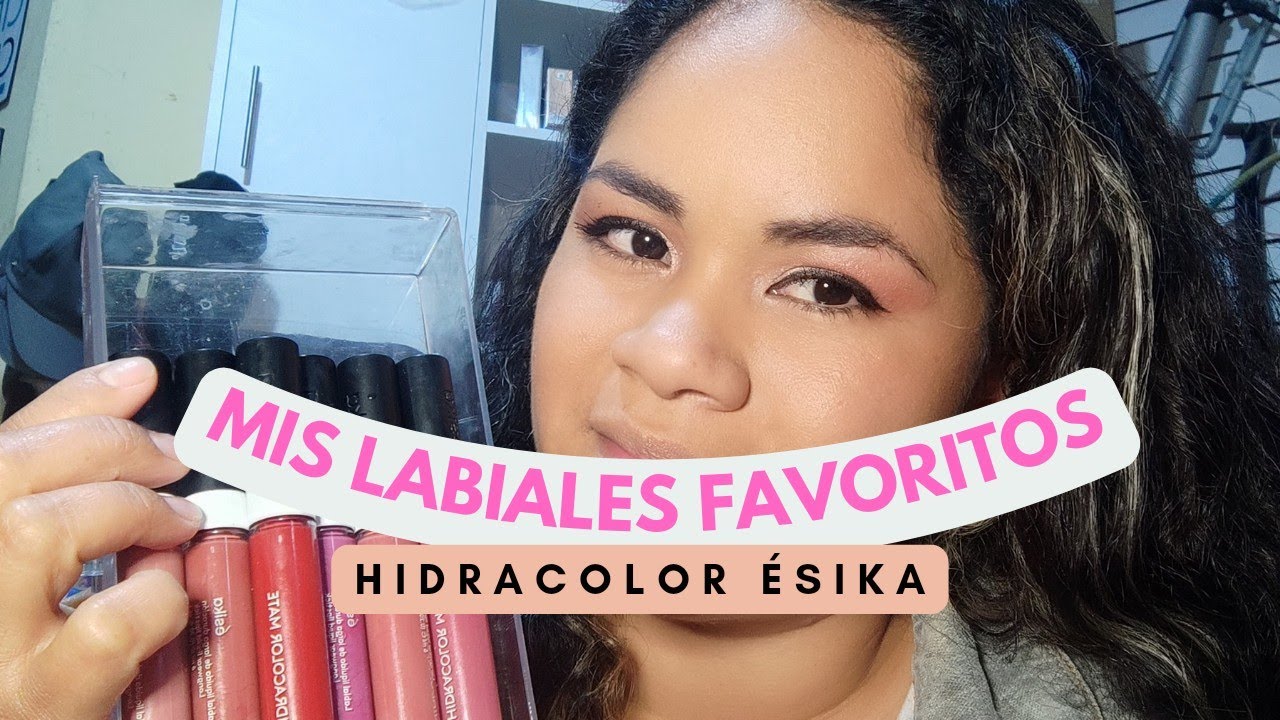 🛑Labiales hidracolor mate ésika colores rojos y nude