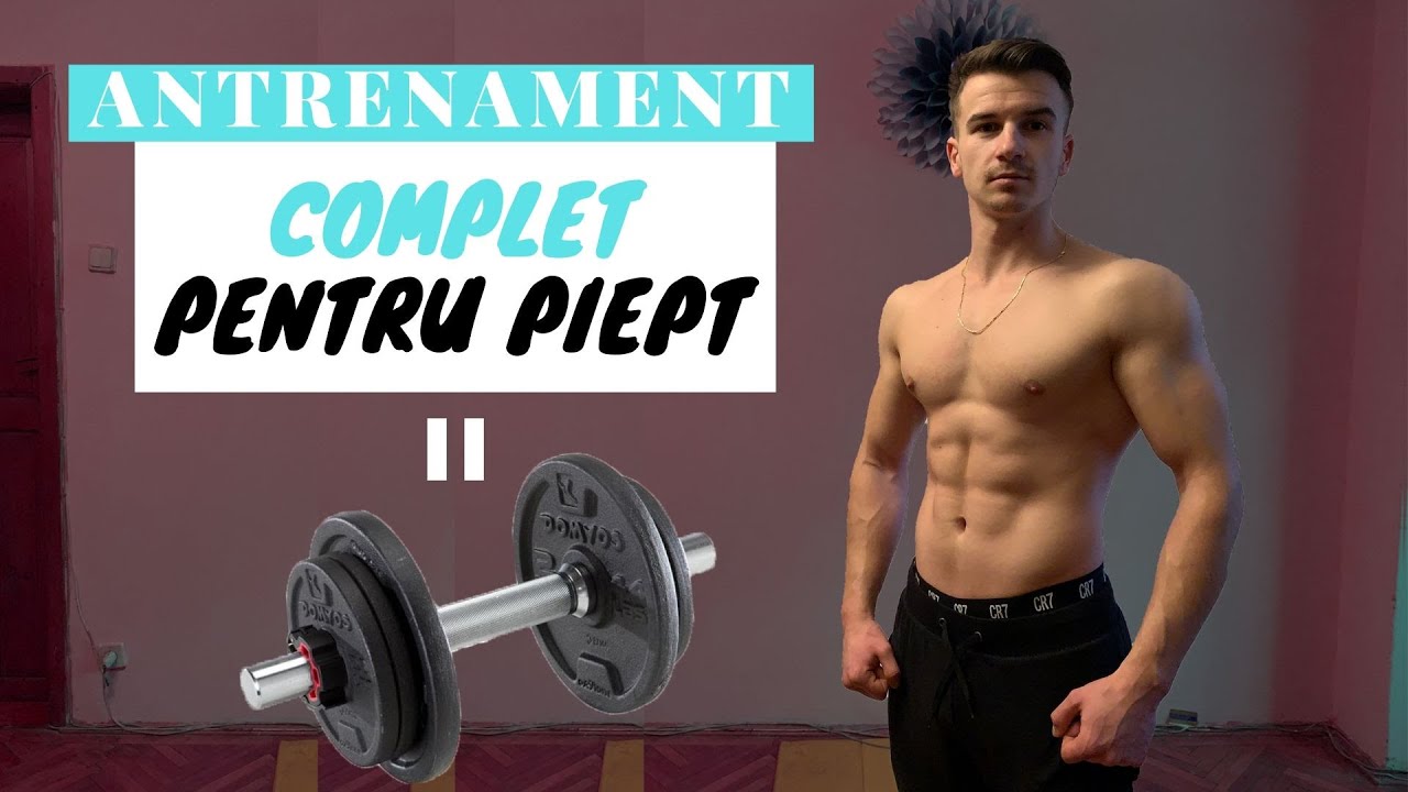 Antrenament Pentru Piept Acasa doar cu Gantere