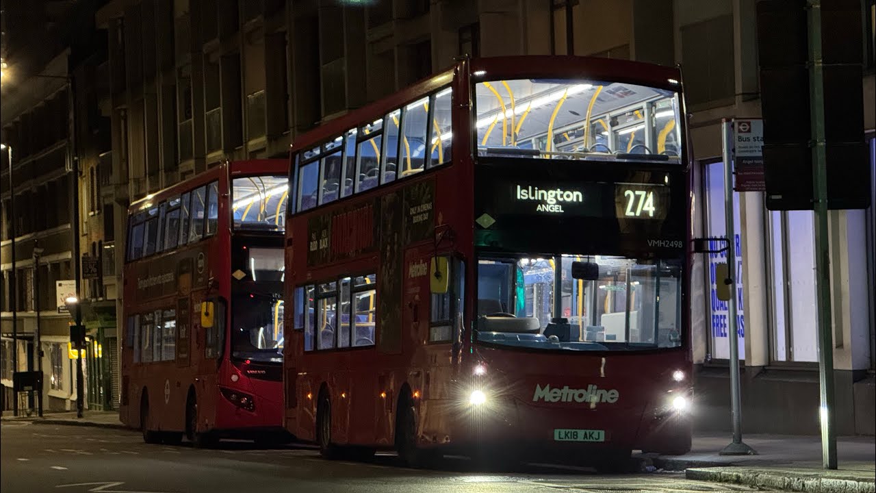 Full Route Visual. Route 274: Islington, Angel - Lancaster Gate | EvoSeti VMH2498 LK18 AKJ