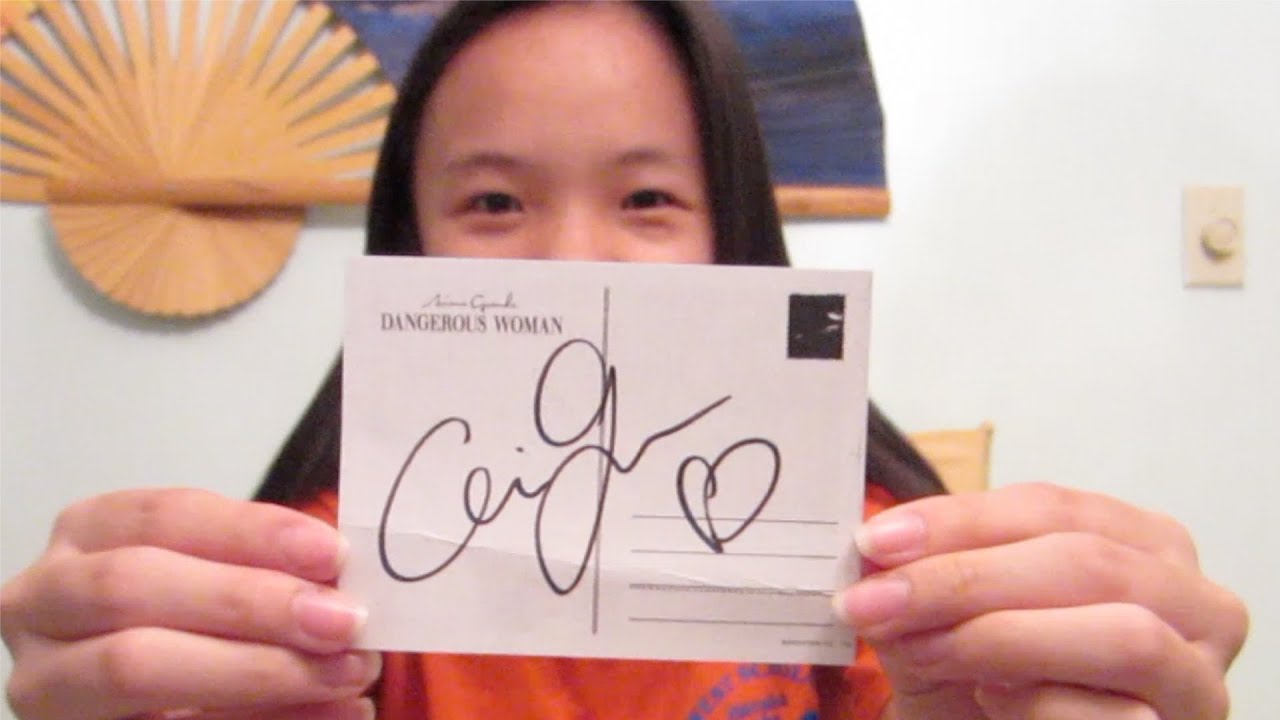 Limited Edition Ariana Grande Dangerous Woman Signed Postcard Bundle Unboxing!
