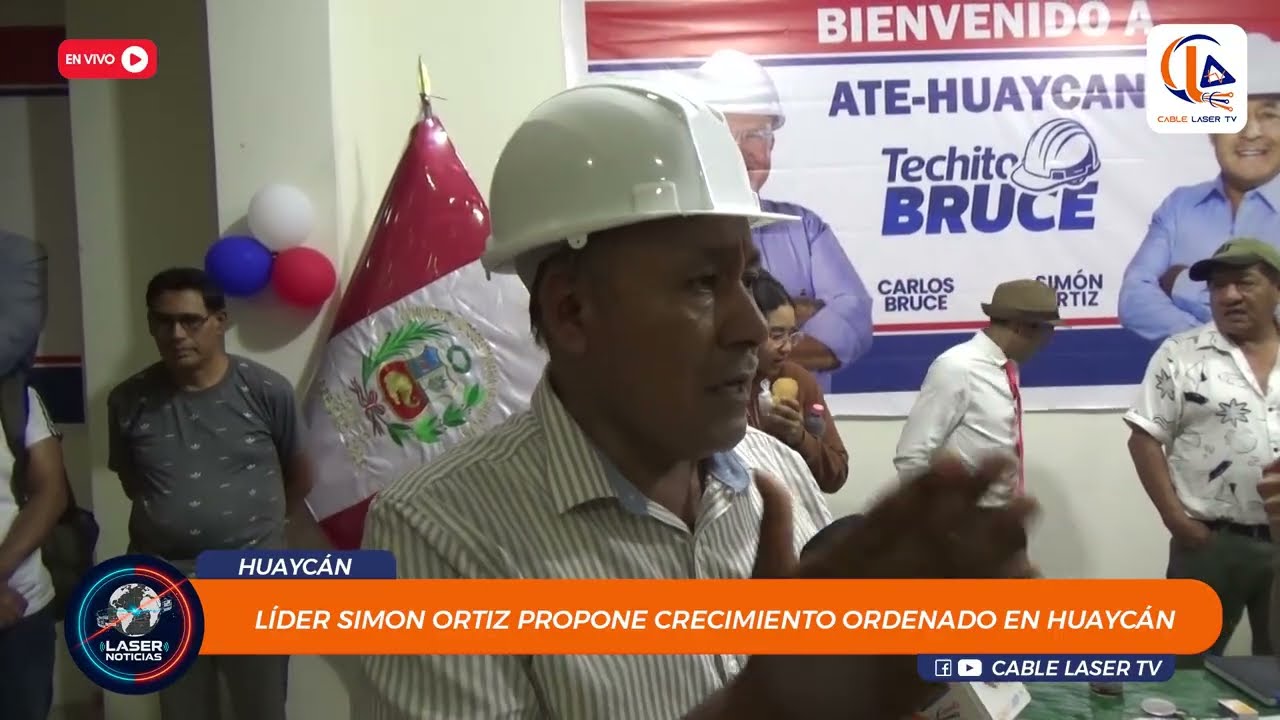 Huaycán: Líder Simon Ortiz propone crecimiento ordenado en Huaycán.