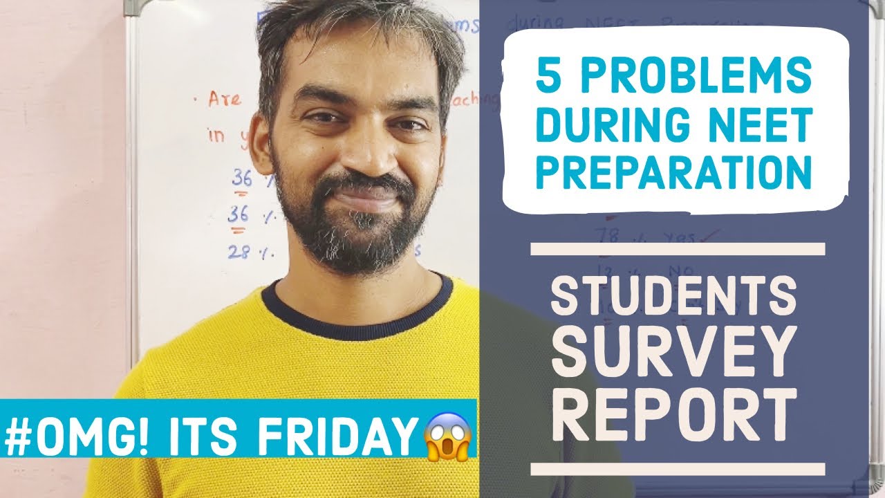 5 common problems during NEET preparation | Students survey report | Omg! It&rsquo;s Friday |Senthilnathan