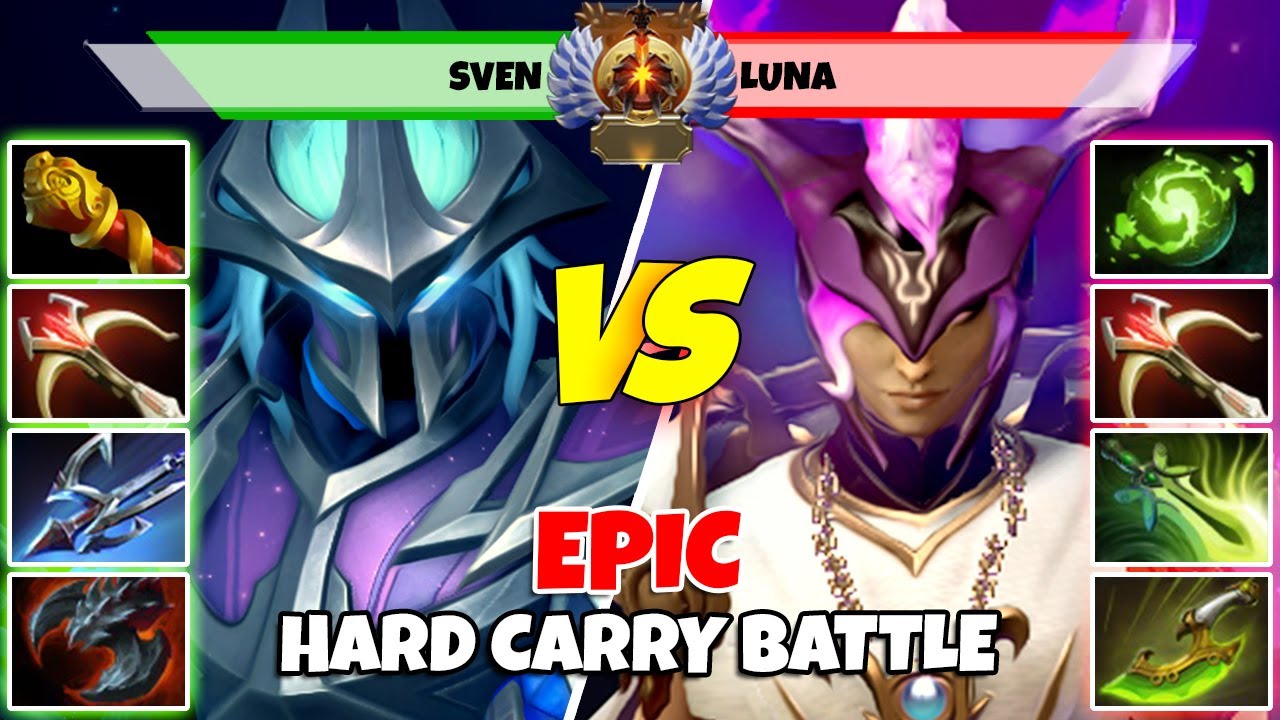 SVEN (Carry) vs LUNA (Carry) - Epic Battle Of Immortal Rank Dota 2 Players - Z Dota 2
