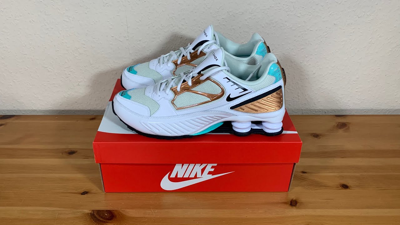 Nike Shox Enigma White Aura Green Rose Gold (W) BQ9001-100