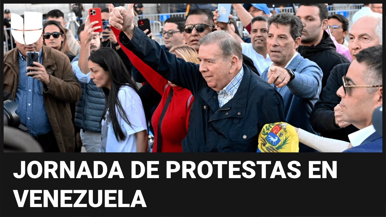 Nueva jornada de protestas por Venezuela: Edmundo González estuvo en la manifestación de Madrid
