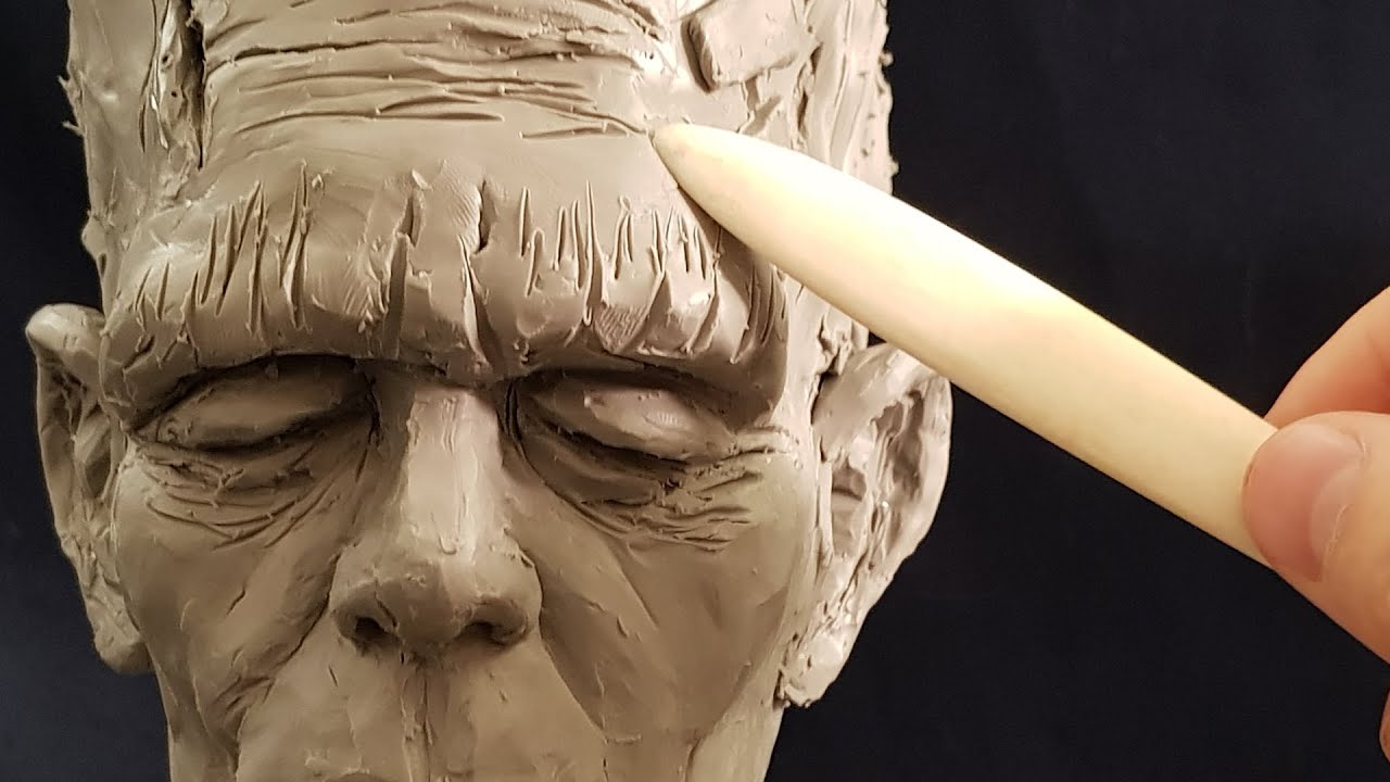 Sculpting Frankenstein in Clay - Timelapse