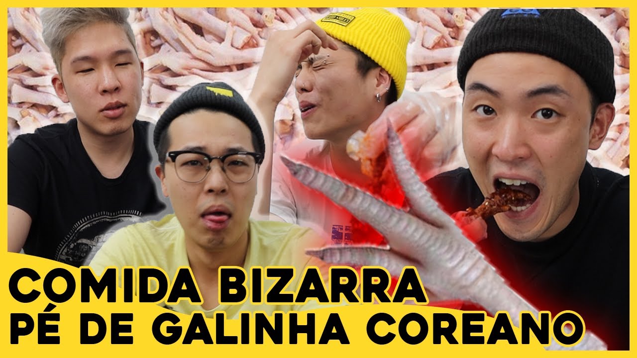 PROVANDO A COMIDA COREANA MAIS BIZARRA - PÉ DE GALINHA | Kimchi Kitchen