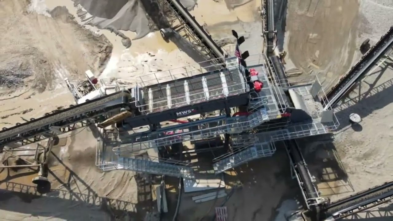 MWS Aggstorm 15XL Aggregate Wash Plant - Views from the Sky!