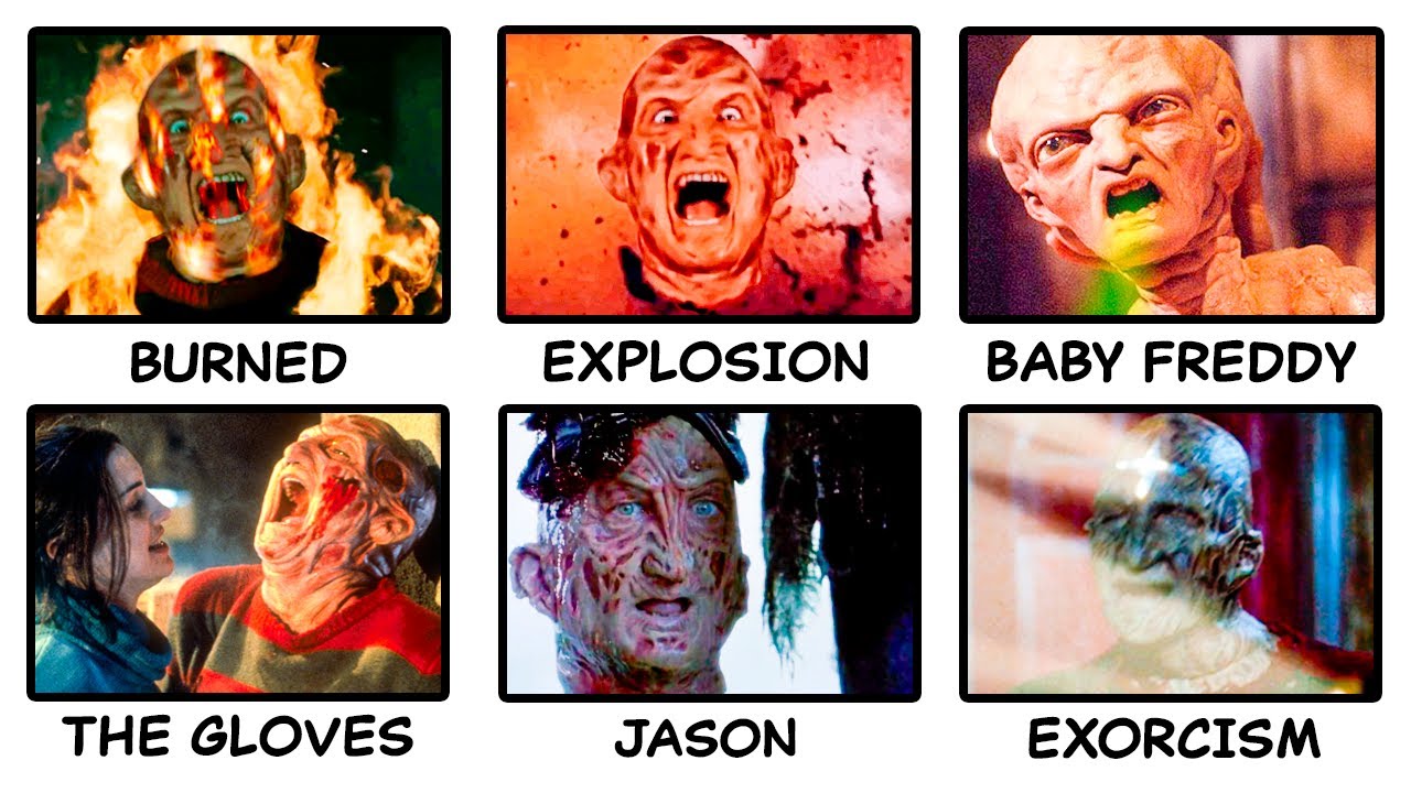 All Deaths of Freddy Krueger (A Nightmare on Elm Street)