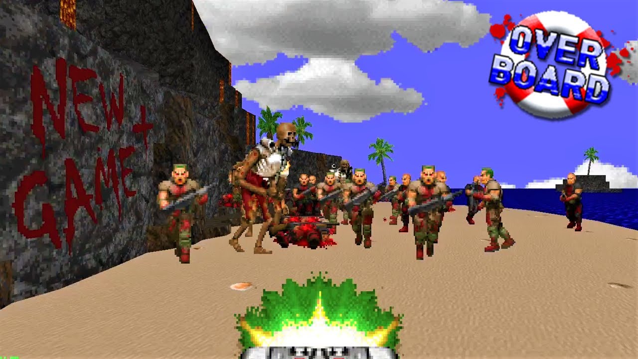 OVERBOARD NEW GAME PLUS! Crazy Remixed Levels by Cyriak - Maps 8-12 Blind Ultraviolence