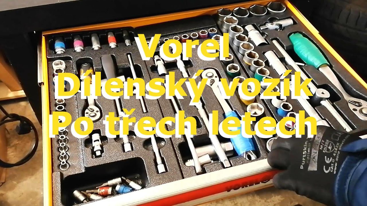 Dílenský vozík Vorel po třech letech používání