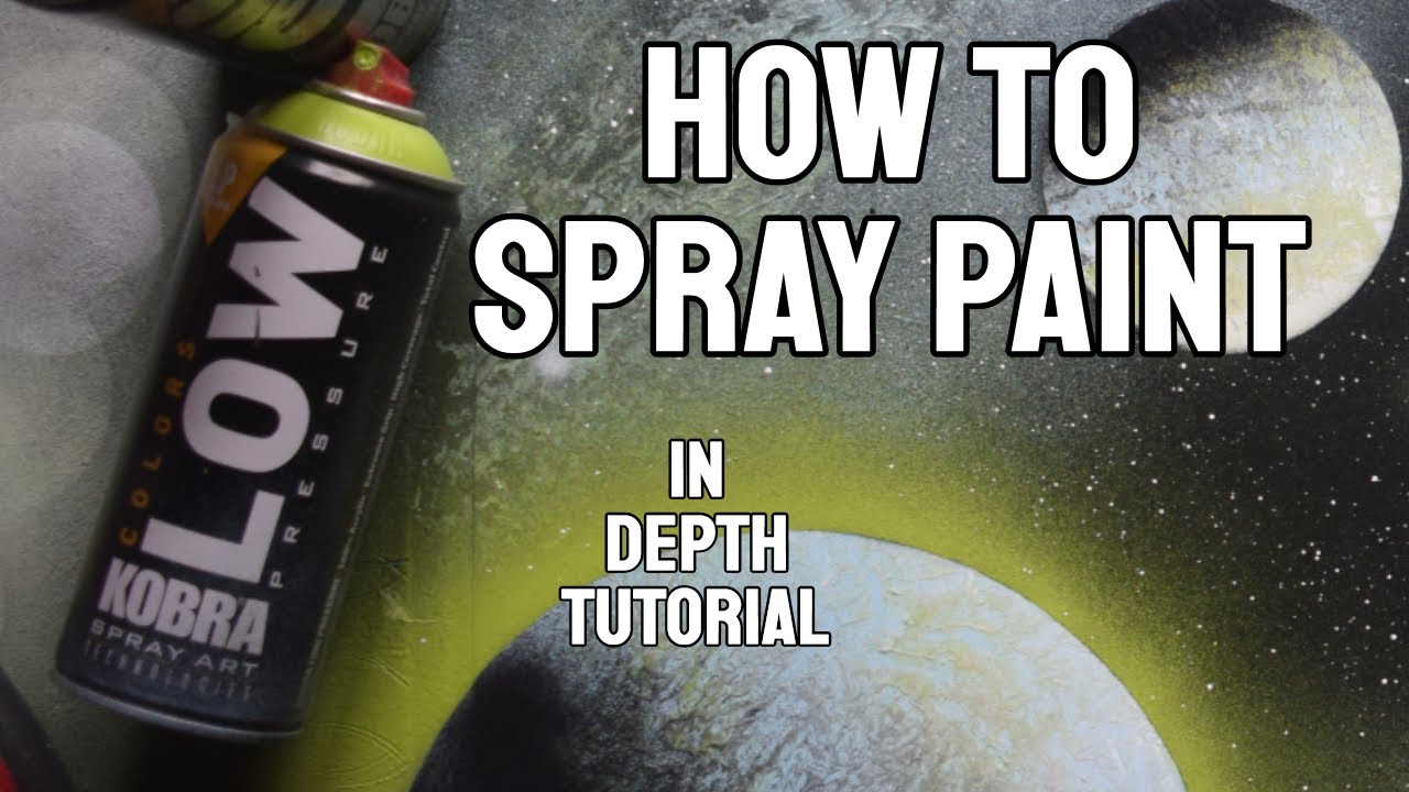 How to Spray Paint Art Tutorial using Kobra LP Spray Paint