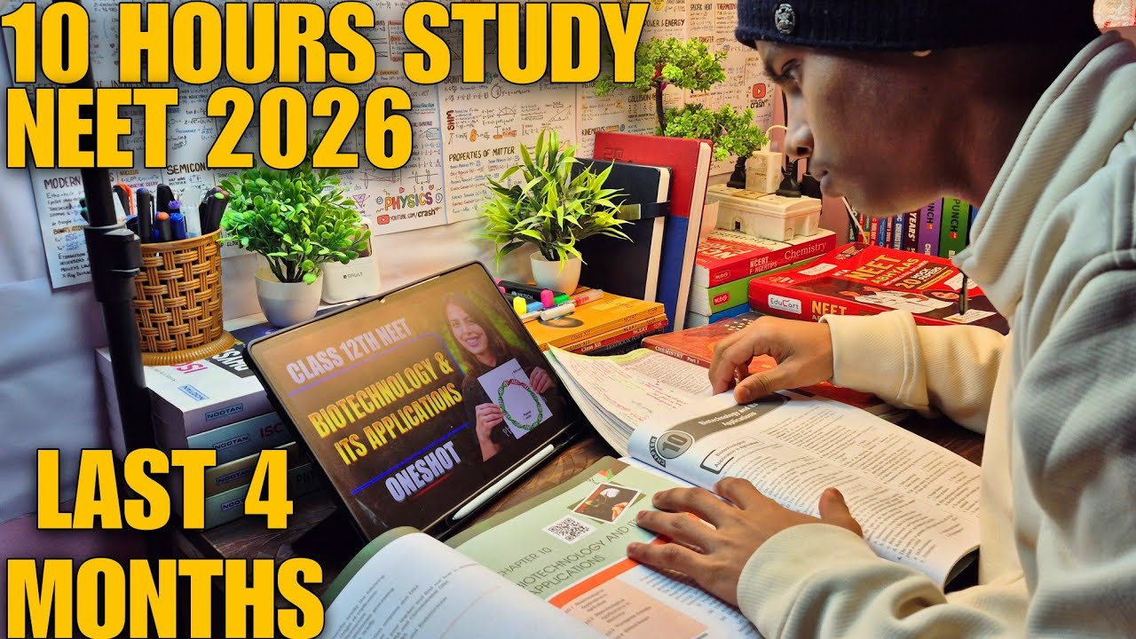 MY STRATEGY FOR LAST 4 MONTHS FOR NEET 2026 STUDY VLOG #neetexam #neetaspirants  #neet #neet2026