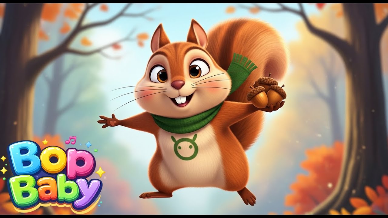 Two Little Acorn Piles 🌰🐿️ | Moral Song for Kids | Learning Responsibility & Care | Bop Baby