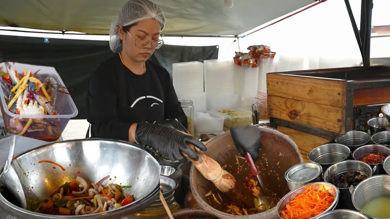 Top Thai Somtum & Yum | Best Spicy Papaya Thai Salad Must Try! | Thai Street Food