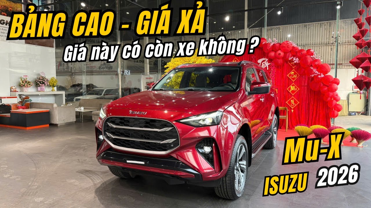 Isuzu Mux 2026 : Chiếc Duy Nhất Bảng Cao Giá Hời, Nâng Cấp Cho Phiên Bảng Mới