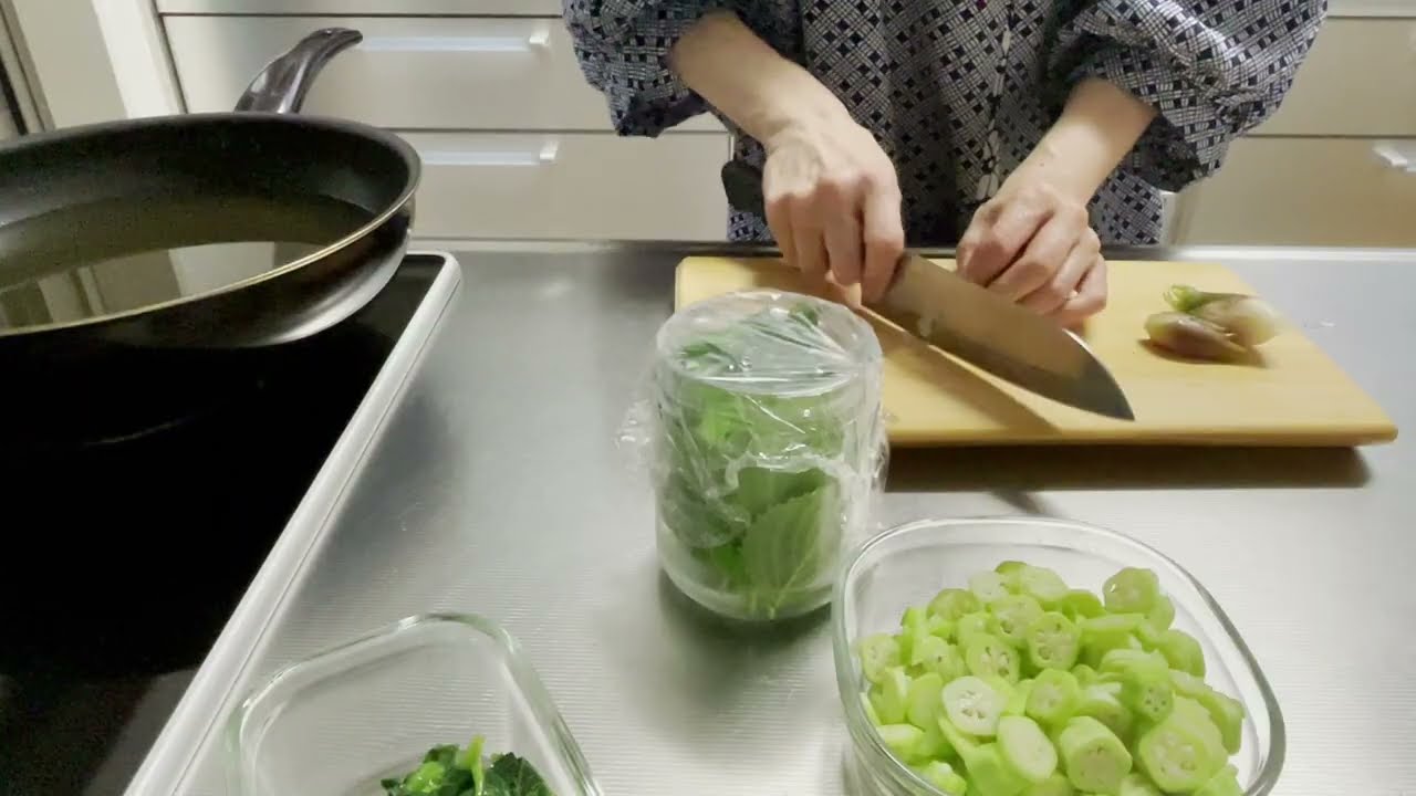 【50代主婦のくらし】畑でとれた野菜でつくるある日の晩ご飯