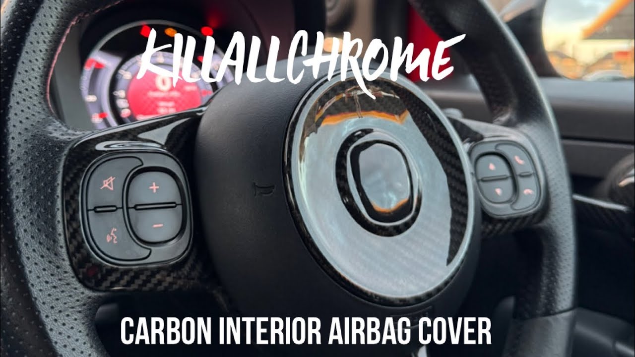 Steering Wheel Airbag Cover Genuine Carbon Install - KillAllChrome