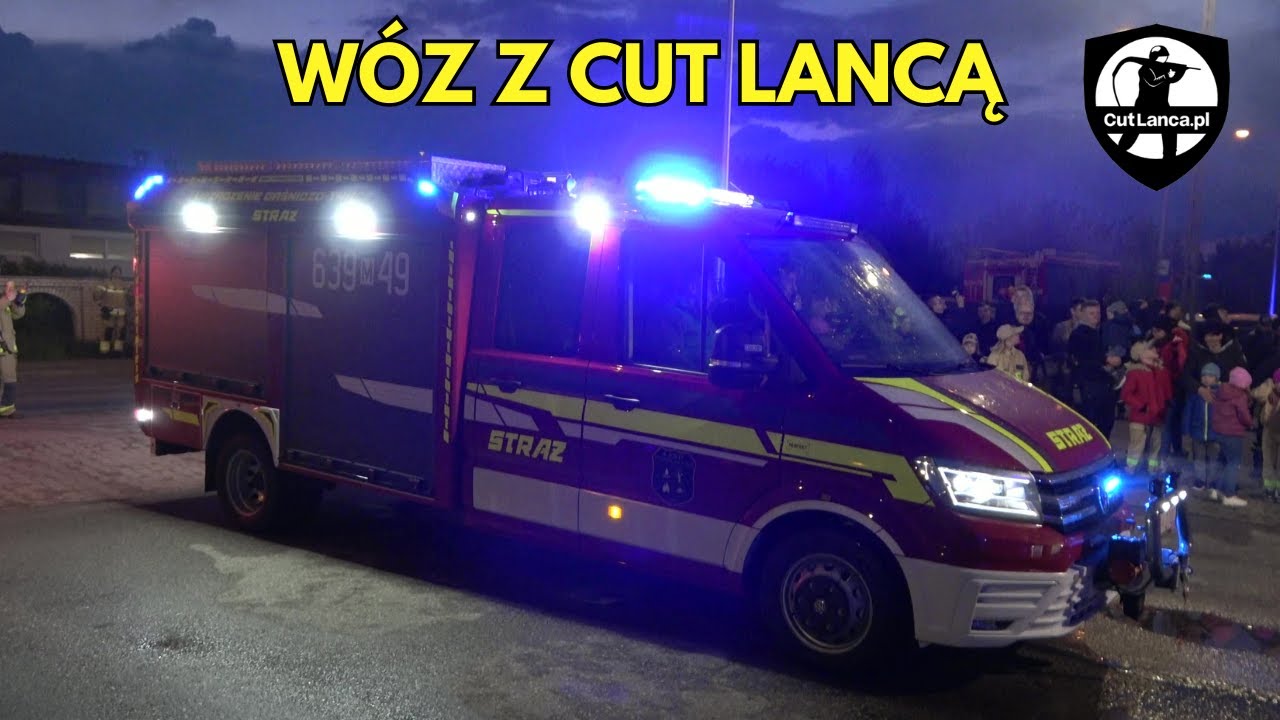 NOWY WÓZ Z CUT LANCĄ DLA OSP PAPROTNIA - Powitanie wozu 639[M]49 GLBA VW Crafter/Perfekt