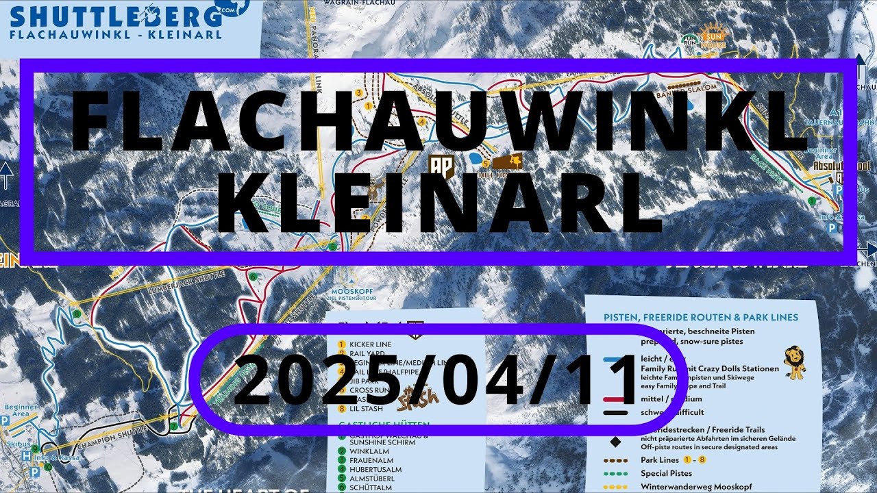 (AT) Flachauwinkl/Kleinarl | COMPILATION | ALL LIFTS IN OPERATION | 2025/04/11