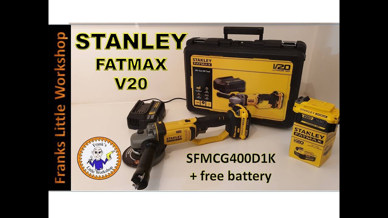 Stanley Fatmax angle grinder, SFMCG400D1K.