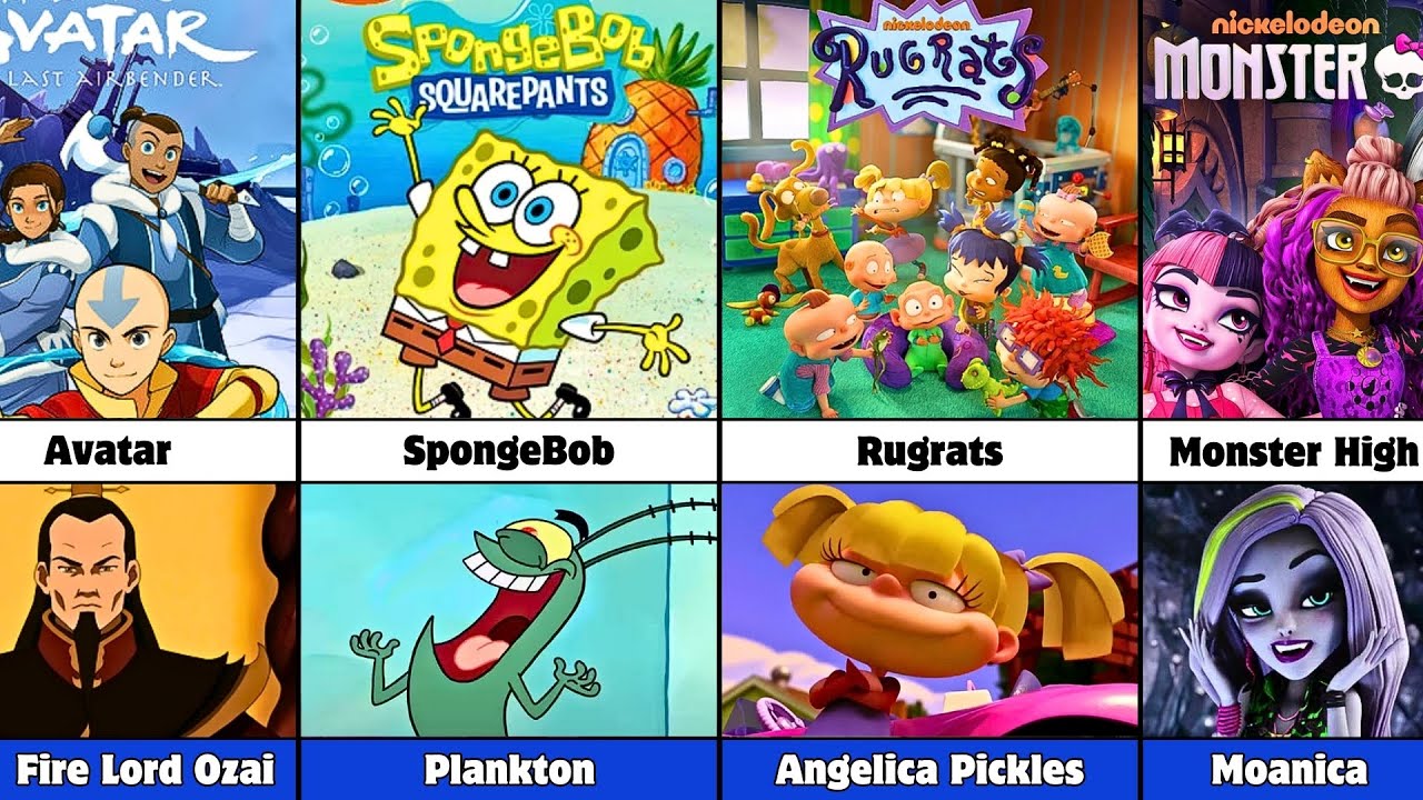 All Nickelodeon Animated TV Show Villains (1994-2025)