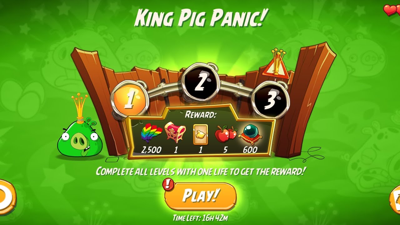 Angry Birds 2 AB2 King Pig Panic KPP (Tough Rooms)