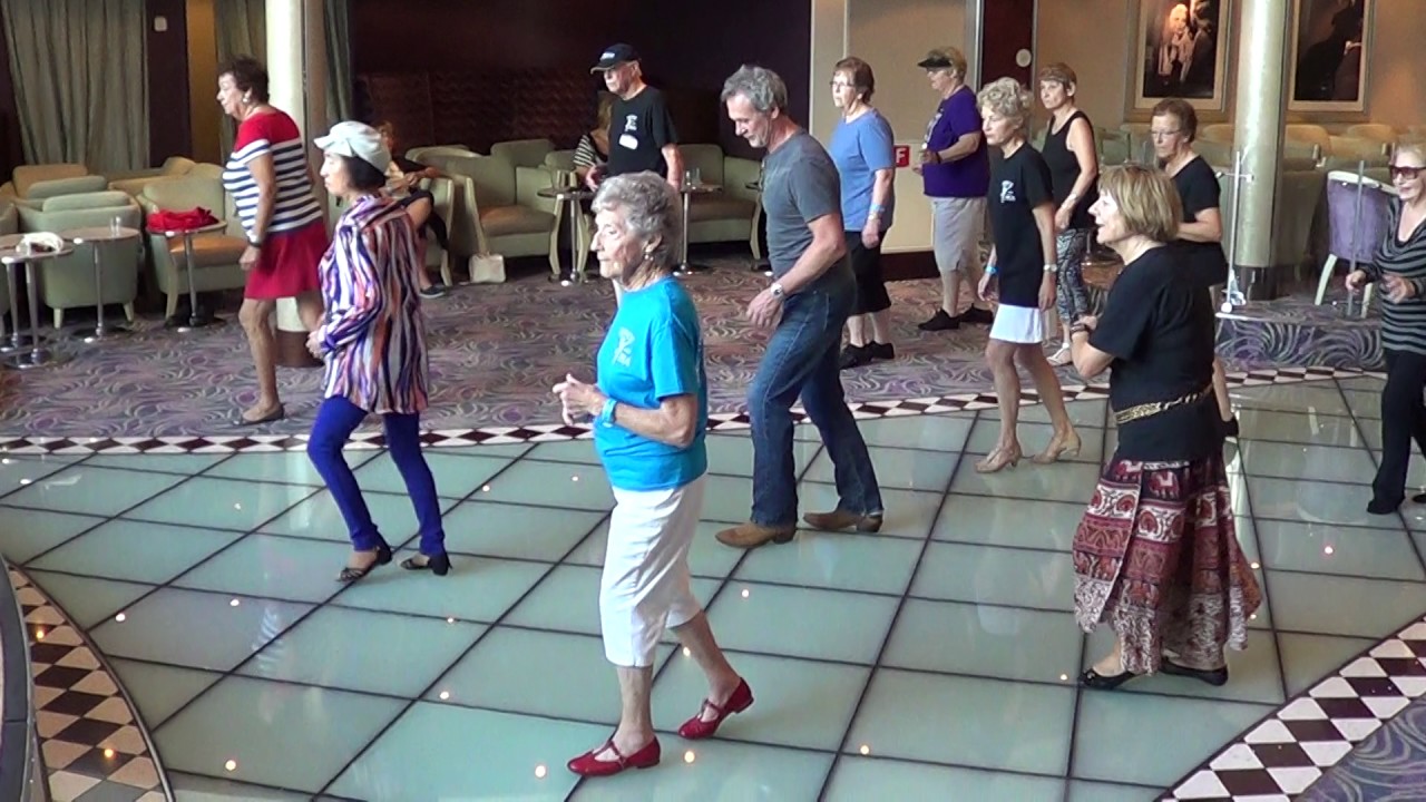 A BEAUTIFUL SUNDAY Line Dance (Tina Chen) - 2017 Cruise on the Allure of the Seas with Ira Weisburd