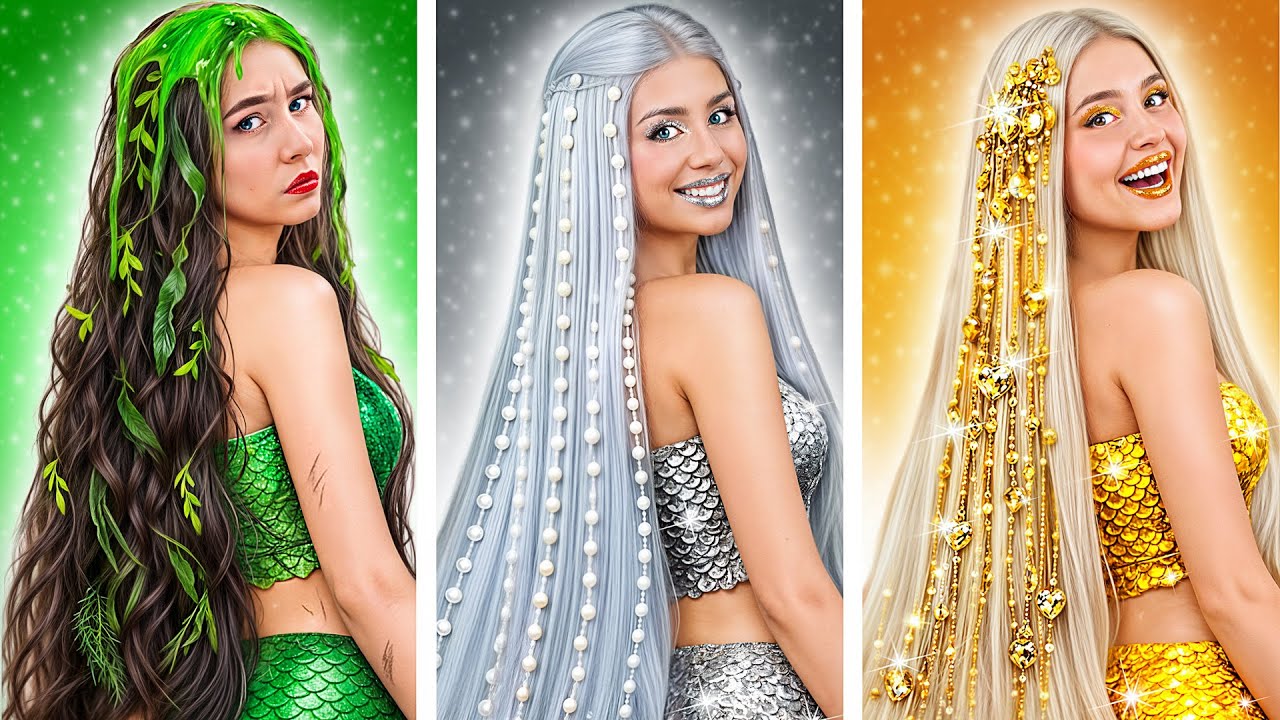 Бедная vs Богатая vs Ультра Богатая Русалка | Смешные Челленджи от Super Hyper DO