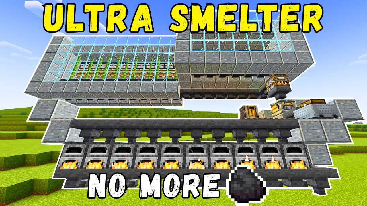 The Best Automatic SUPER SMELTER in Minecraft! (TUTORIAL)