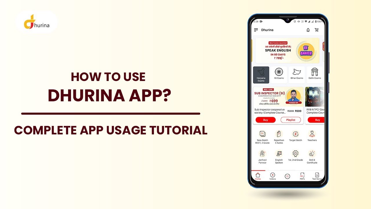How to use Dhurina app? | Complete App usage tutorial