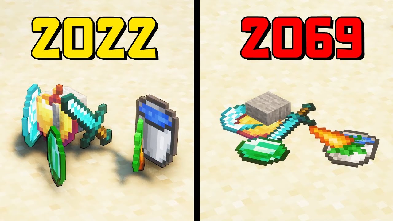 我的世界：2022年的物理效果对比2069年，物理老师看了都落泪！