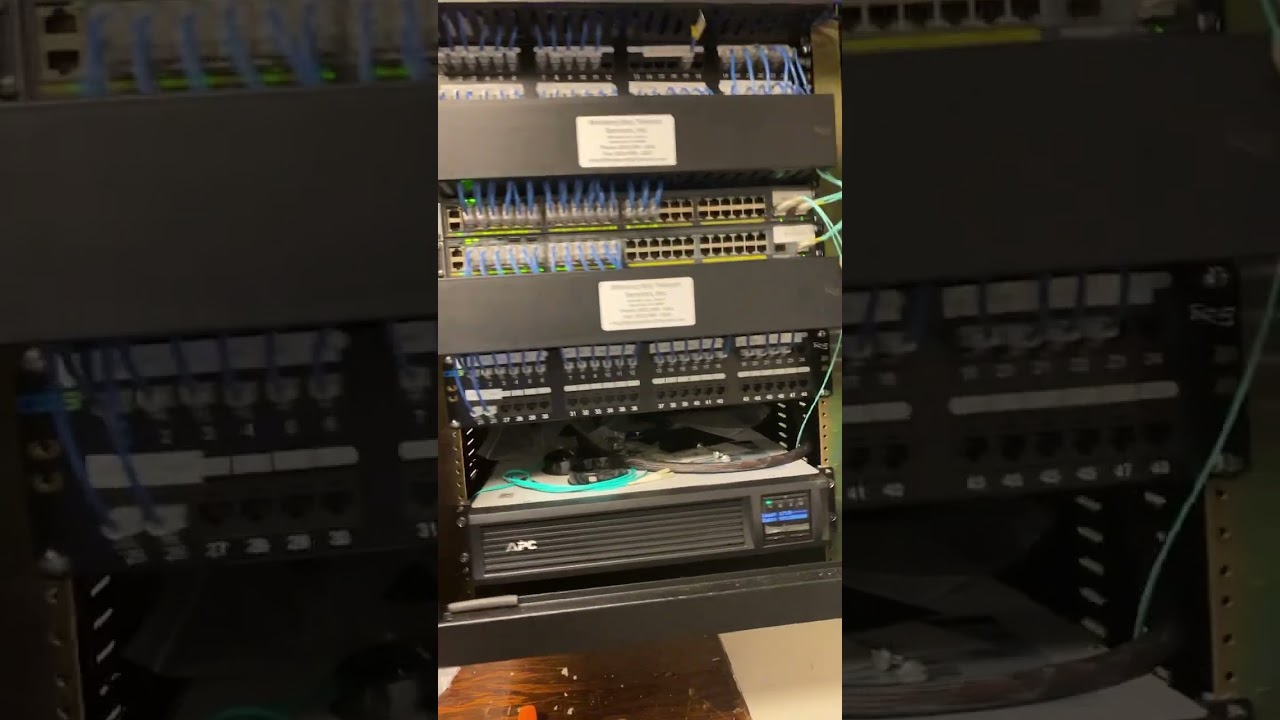 Almost done from a rat nest to a beautiful Neat data rack 