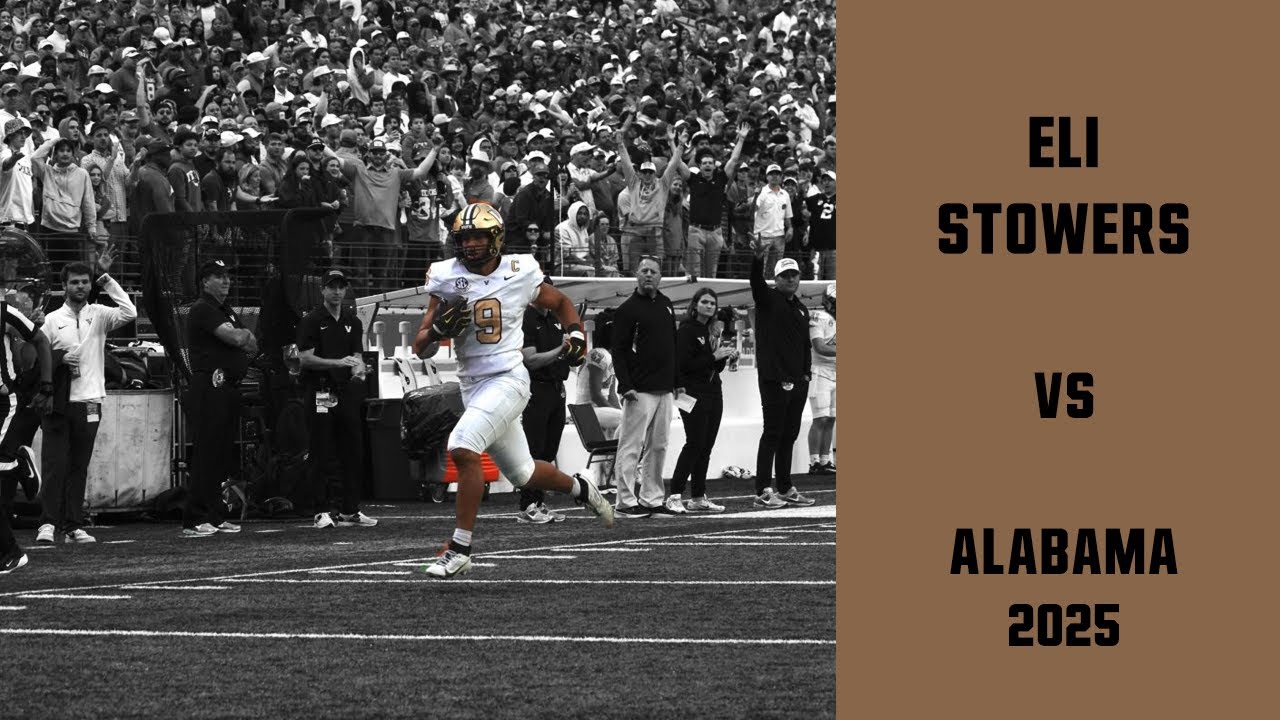 Eli Stowers vs Alabama 2025