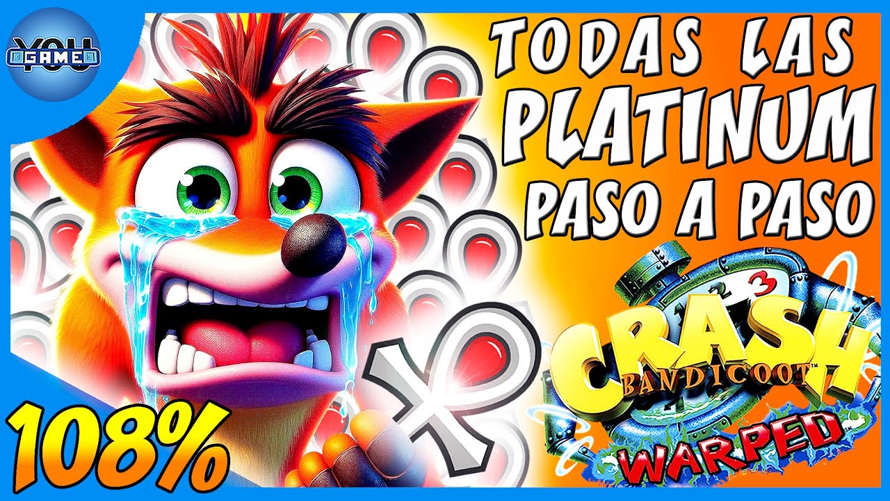 Crash Bandicoot 3 N Sane Trilogy | TODAS LAS RELIQUIAS PLATINO | GUIA COMPLETA | All Platinum Relics
