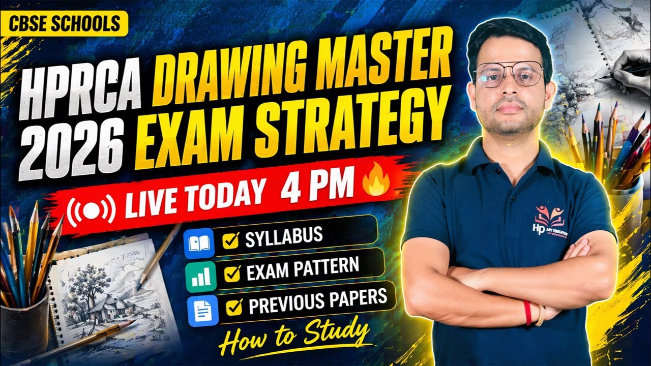 HP DRAWING MASTER COMMISSION CBSE SCHOOLS  HPRCA EXAM 2026 | Live Discussion | Syllabus patterns