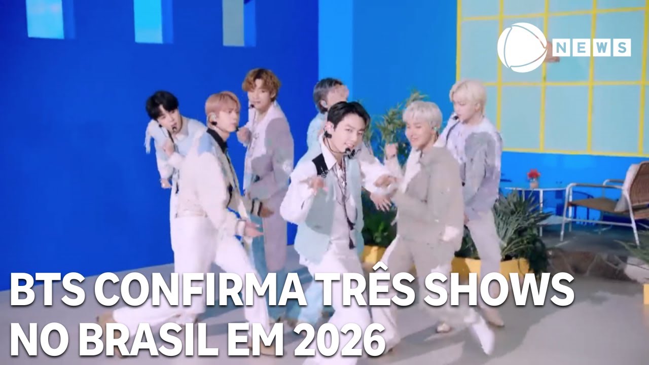 BTS confirma tr&ecirc;s shows no Brasil em 2026