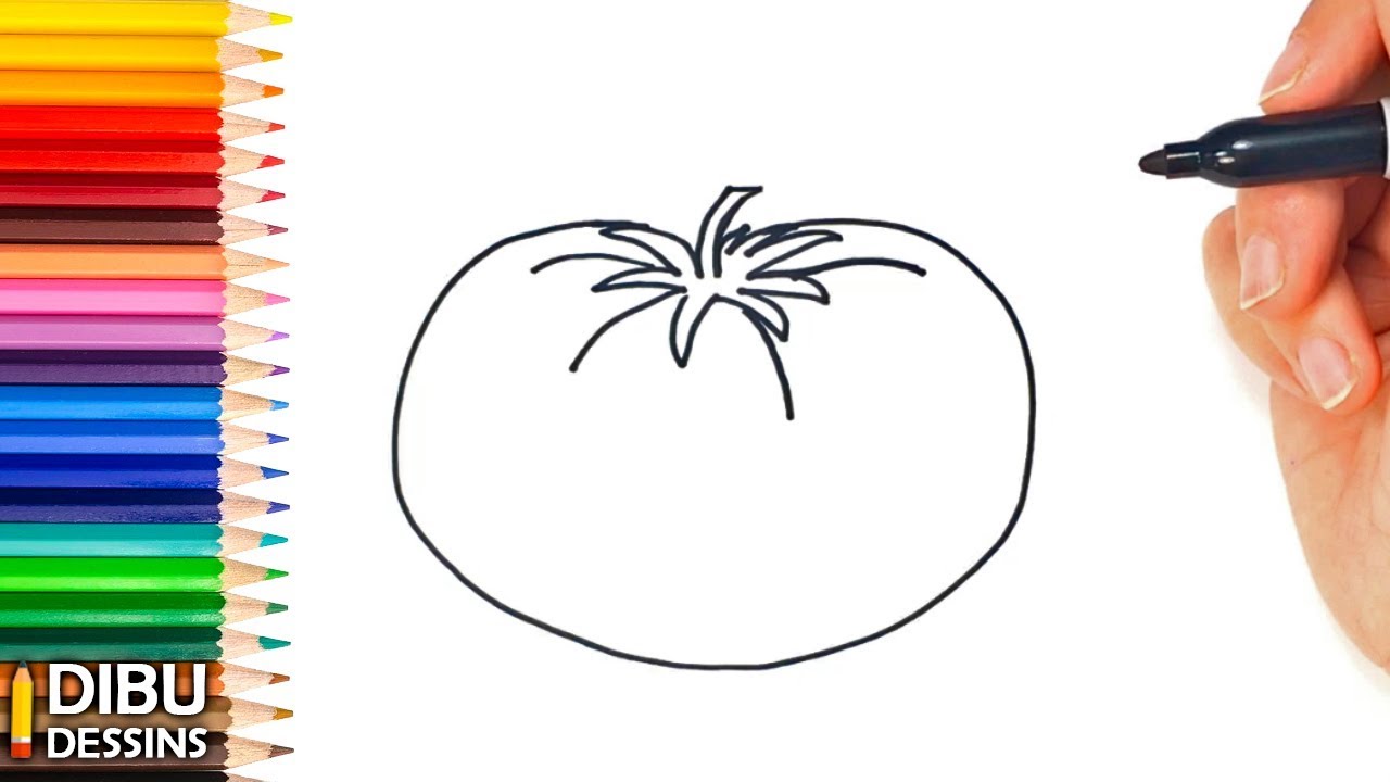 Comment dessiner une Tomate