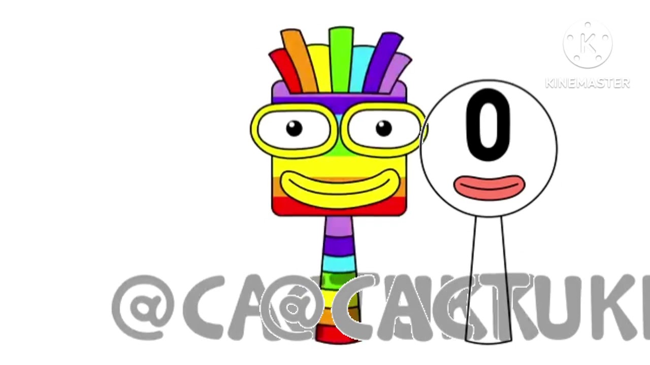 Sprunki OC Seven (from Numberblocks) and Zero (from Numberblocks) creator: @cactukk