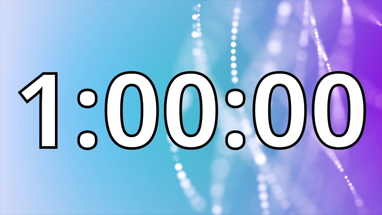 1 Hour Timer with Music | Abstract Timer