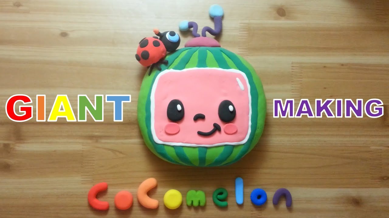 Giant cocomelon clay making 대왕 코코멜론 클레이로 만들기