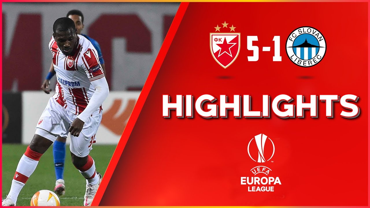 Crvena zvezda - Liberec 5:1, highlights