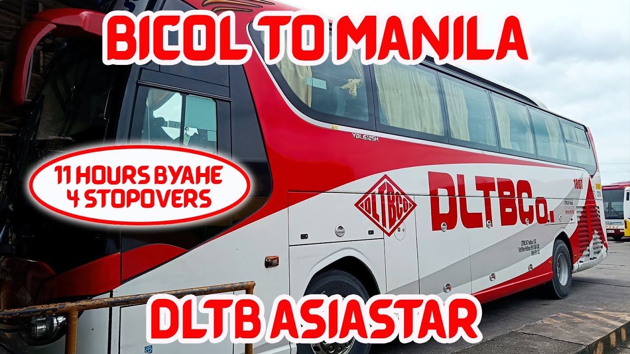 BICOL TO MANILA via DLTB Asiastar Bus Daytrip Commute Travel Vlog