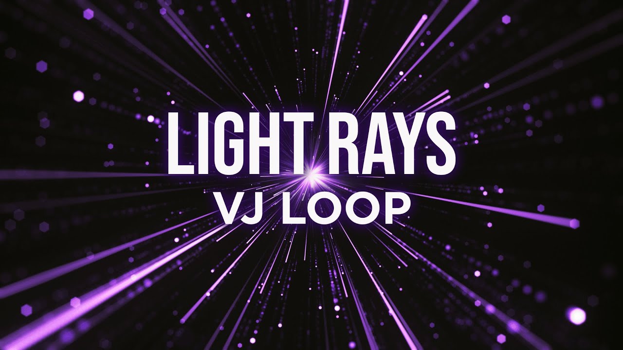 Vj Loop 4K | Purple Rays | Screensaver