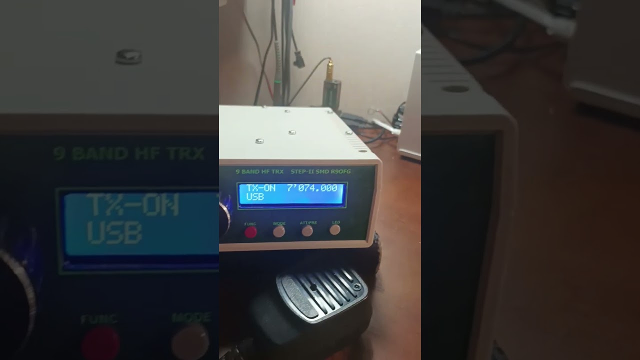 Home made КВ трансивер STEP-II-SMD + новый усилитель на RD16HHF