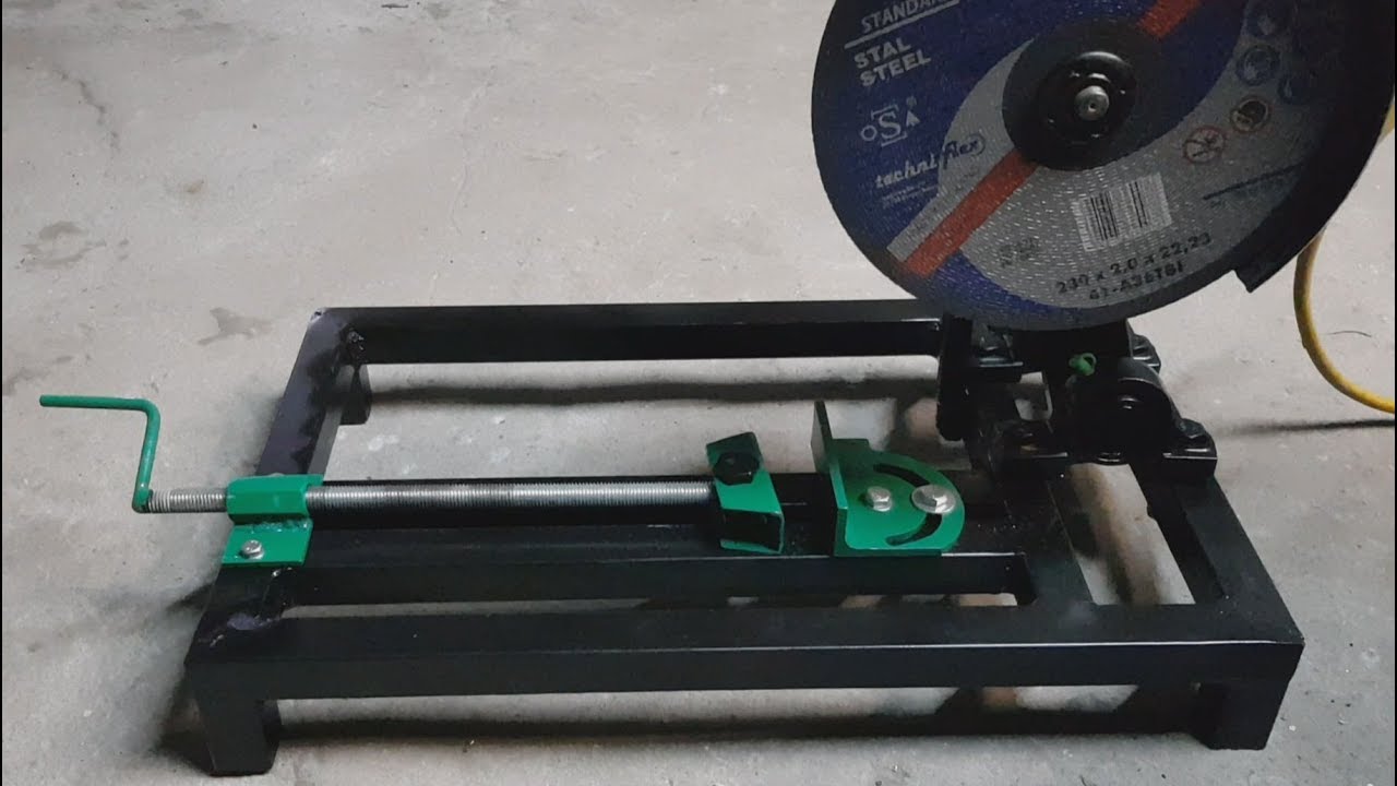 Металлорежущий станок с угловой шлифовальной машиной DIY