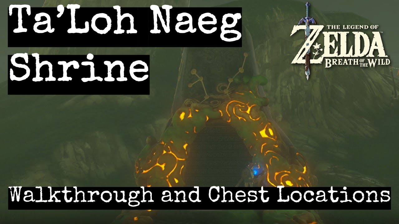 Ta'Loh Naeg Shrine Guide the Legend of Zelda Breath of the Wild with Chest and Secrets